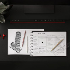 rOtring 600 Ballpoint Pen Pearl White Refillable Metal Hexagonal Grip
