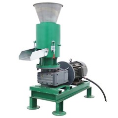 220V Wood Bran Straw Pellet Machine w/8mm Plate Biomass Fuel Maker 60KG/h 7500W