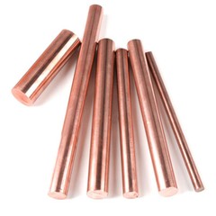 Copper Round Solid Rod Bar 12mm – 60mm Diameter 100 150 200 250 300mm Lengths