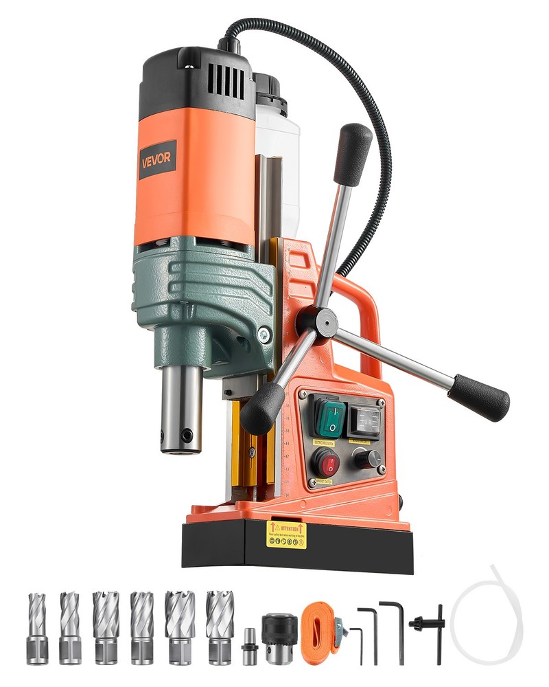 VEVOR Magnetic Drill Portable Mag Drill Press 1450W 2922 lbf 2″ Coring Diameter
