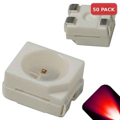 50 x LED PLCC4 1210 3528 Red SMD LEDs Light Super Ultra Bright Light Car PLCC-4