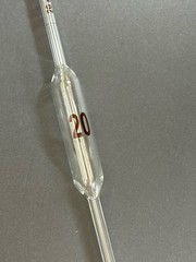 Fisherbrand 20 mL Glass Pipette #13-650N Reusable Volumetric