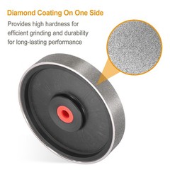 Diamond Lapidary Wheel 6 Inch x 1 Inch Arbor Hole 240 Grit with Reducer