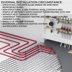 1/2 x 900ft Pex Tubing Oxygen Barrier O2 EVOH Red Radiant for in Floor Heat Pipe