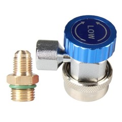 A/C Refrigerant Quick Coupler Connector Adapters High/Low Manifold AC Gauge Set