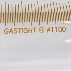 HAMILTON Gastight #1100 100.0ml Srng, Broken Luer Hub Tip