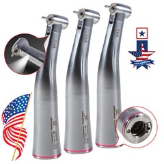 3 NSK Style LED Electric 1:5 Fiber Optic Contra Angle Inner/Internal water Spray