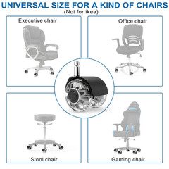 Office Chair Wheels Replacement-2 Inch Heavy Duty Caster Wheels,Quick & Quiet Ro