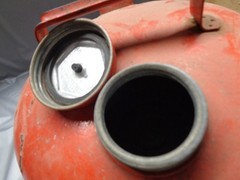 Brookins Galvanized 2.5 Gal Gas Can Red M-692½ – 23 Dents