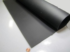 Santoprene TPV Sheet, Black, 55A 1/4″ x 36″ Wide x Pick Length in Feet