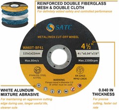 4-1/2″ Cutting Disc Ultra Thin Metal 4.5 inch Cut Off Wheels for Angle Grinder