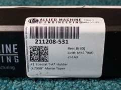 AMEC Allied #1 Special T-A Indexable Drill Holder MT2 SHK 211208-531 8.5″ OAL