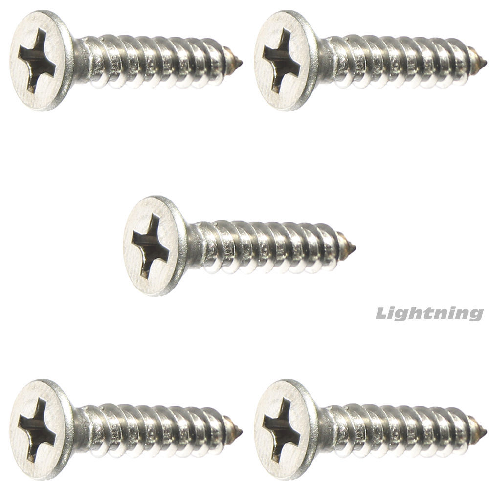 Phillips Flat Head Sheet Metal Screw 18-8 Stainless Steel #2X1/4” Qty 25