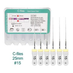 Dental Root Canal Files Hand Use Endodontic C File 25mm / K File 21mm 31mm