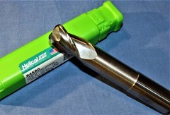 HELICAL Carbide End Mill 3/4 dia. 3 flute 1 ” LOC 0.190″ CR 3 ” Reach 4-1/2 OLA
