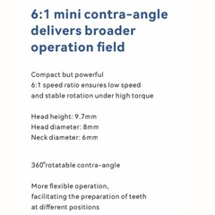 Woodpecker EndoFree Brushless Reciprocating Endo Motor 6:1 Contra Angle 1500rpm
