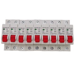 1Pole DC Solar DC Mini Circuit Breaker MCB 6/10/16/25/32/40/50/63/80 /100/125A