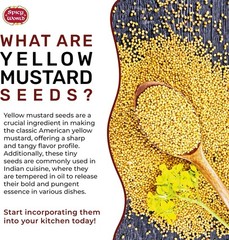 Yellow Mustard Seeds Bulk, 5-Pounds