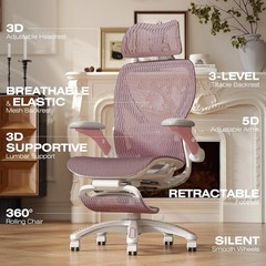 ELABEST X100 Ergonomic Mesh Office Chair with Footrest
