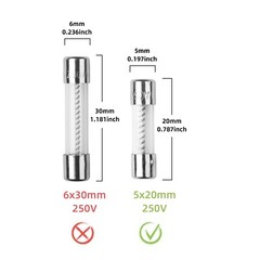 10Pcs 10A 250V SLOW Blow Fuse 5X20mm T10AL250V 10 Amp Time Delay Fuse