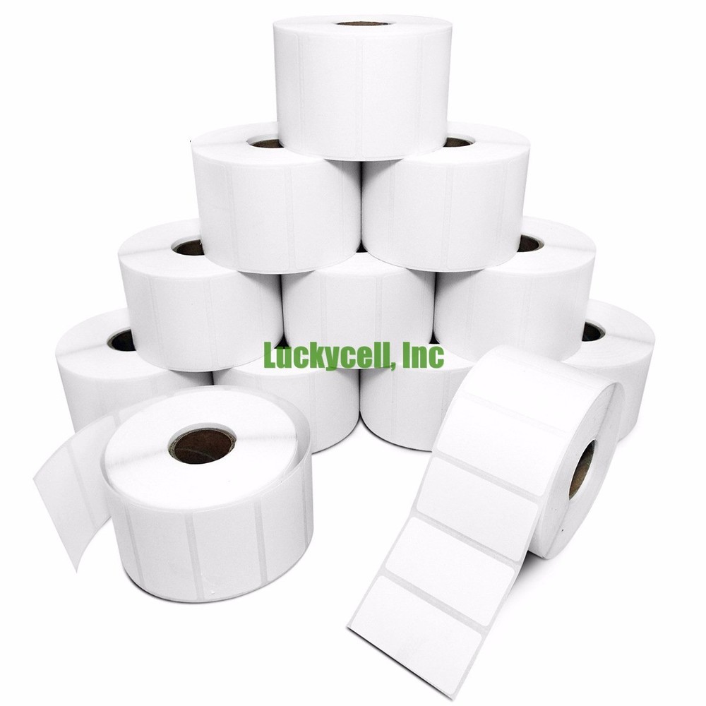 1 Roll 2×1 Direct Thermal Labels – 1300PR for Zebra LP2824 LP2422 LP2844 ZP450