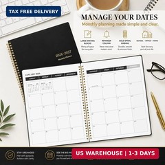 Monthly Planner 2026-2027, Jan 2026 – Dec 2027, 2 Year Calendar Planner, 7.5″ x
