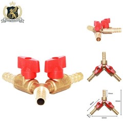 Corrosion-Resistant 5/16″ Y-Shaped Brass Shut-Off Valve for High-Temperature Use