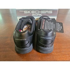 Skechers Work Nampa Wyola Shoes Women 7.5 Black Slip Resistant EH Memory Foam