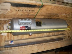NEW AESSEAL STAINLESS VESSEL MODEL SSE25 SIZE 25 LITRE 6.6 GAL. MFG. DATE 201