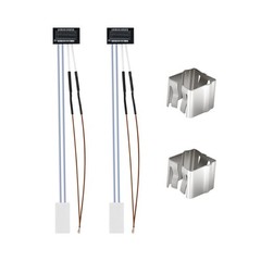 2 Pack Ceramic Heater & Thermistor Kits for Bambu Lab P1P/P1S, 24V 48W…