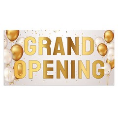 Grand Opening Banner 13 oz Heavy Duty Vinyl Grand Opening Sign – Inaugurations