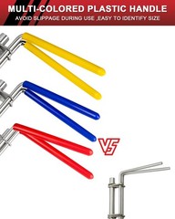 VEHIFOMO 5 Pcs Hydraulic Seal Installation Tool Kit, Pro-5PCS, Red