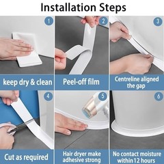 Caulk Tape Toilet Caulk Strip Toilet Sealer Around Toilet Base Caulk Tape NEW