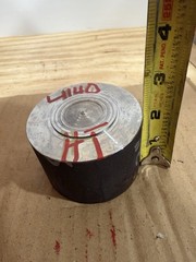 One Piece 4140 Hot Rolled Steel Bar Round Stock Heat Treated 3” OD x ~1 1/2”