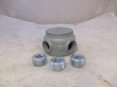 APPLETON GRJS100 1″ EXPLOSION PROOF MALL IRON CONDUIT OUTLET BOX