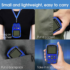 Portable Optical Power Meter A-M70 Fiber Optic Tester 10-Wavelength with RJ45…