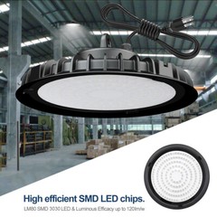 2Pack 200W UFO Led High Bay Light Commercial Factory Warehouse Shop Gym Light