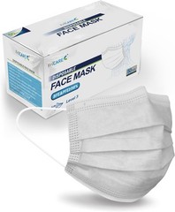 50-Pack Disposable 3-Ply ASTM Level 3 Face Masks – Comfortable & Stylish in Gray