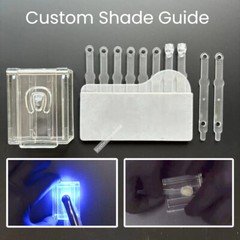 Dental A-D Shade Guide Bleach Teeth Natural Die Porcelain Custom Ivoclar Type US