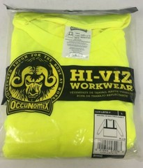 OccuNomix LUX-LST2 Type R Class 2 Wicking Safety Lime T-Shirt L (5 Pack)