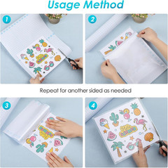 Self Adhesive Laminating Roll 12″ X 50FT, Self Laminating Sheets | Transparent S