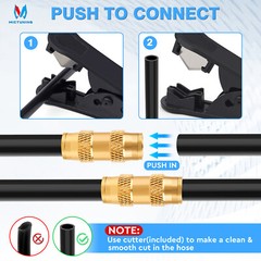 MICTUNING 43Pcs Brass DOT Air Line Fittings for Semi Truck Trailers Brake System