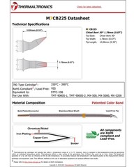 M7CB225 Chisel Bent 30deg 1.78mm 0.07in Soldering Tip for Metcal STTC198