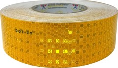 Conspicuity Tape DOT-C2 Approved Reflective Trailer Yellow/Orange 2” IN x150′ FT