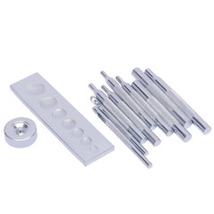 11pcs/Set Craft Tool Die Punch Snap Rivet Setter Base DIY Leather Working Craft