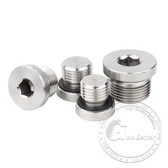 BSP Hydraulic Socket Blanking Plug A2 Stainless Countersunk End Plug Hex Socket