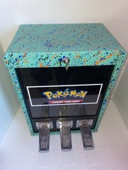 $1 Vend Teal 3 Column Sticker Tattoo Pokemon Card Vending Machine TCG Working