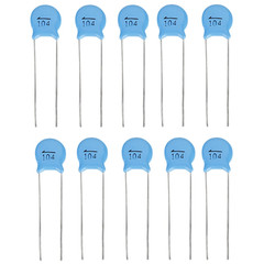50Pcs Ceramic Capacitor, 1000V 104M 0.1Uf 100Nf High Voltage Disc Ceramic Capaci