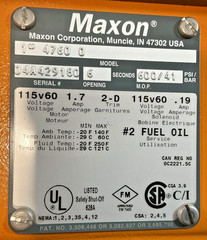 Maxon Natural Gas Shut Off Valve – 4760 – 1″ – 115V, 1.7A, 2-D Trim – BRAND NEW