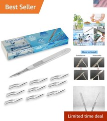 10 Pcs Surgical Grade Scalpel Set #11 – Sterile Precision Blades for Medical Use